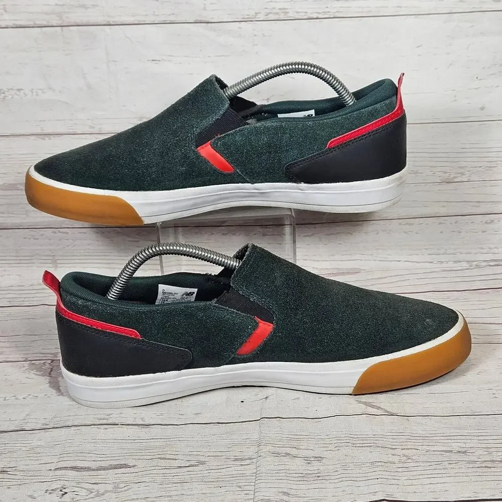 New Balance 306 Jamie Foy Men's 10.5 Dark Green Red Slip On Skate Suede Gum